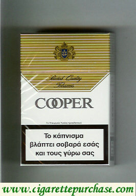 Cooper Select Quality Tobaccos cigarettes